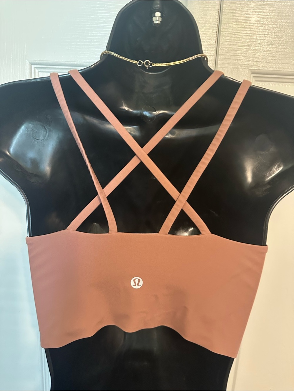 lululemon athletica | “Like A Cloud” Longline Cross-Back  Bra - Dusty Pink